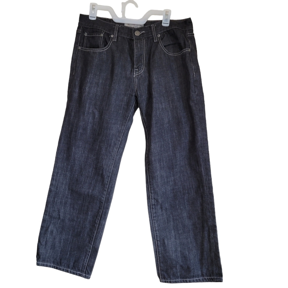 Ecko Unlimited Men's Relaxed Fit Blackwash Jean's Sz 34x30